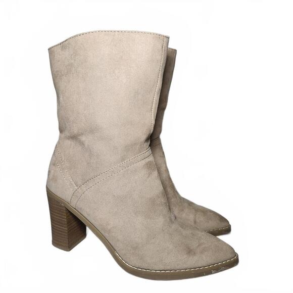 Universal Thread Women's Knee-High Beige Suede Boots Size 7.5 - Picture 1 of 10